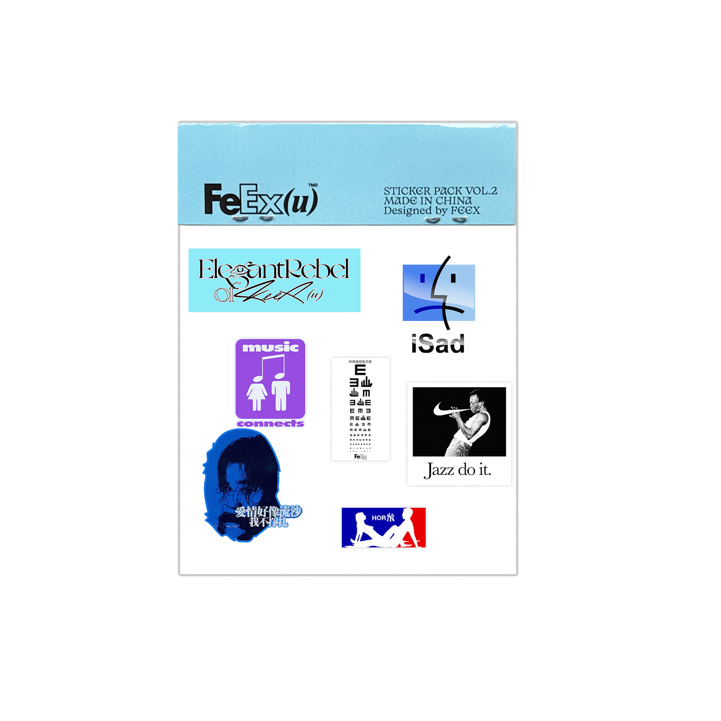 Stickers Pack Vol.2 "BLUE"