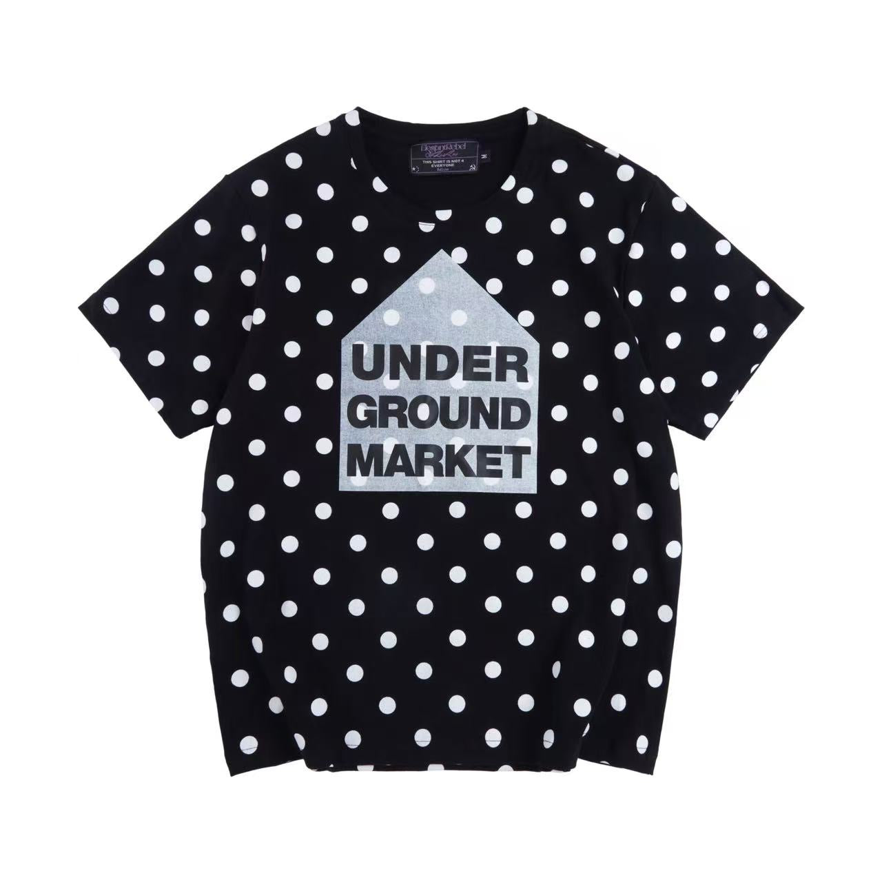 “UNDERGROUND MARKET” polka dots TEE