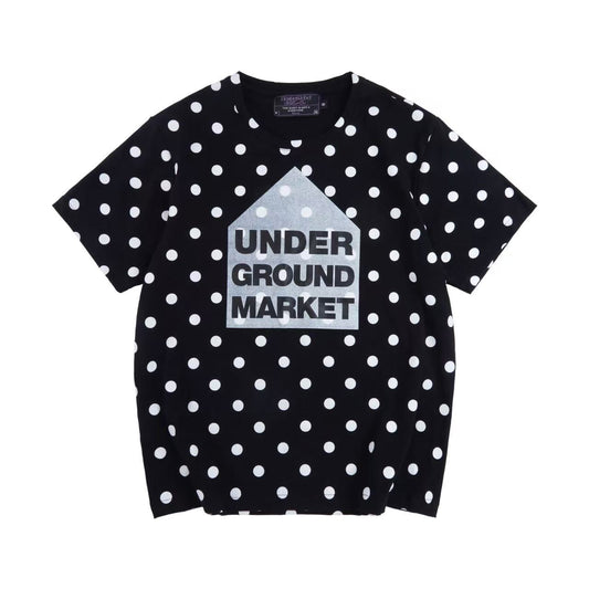 “UNDERGROUND MARKET” polka dots TEE