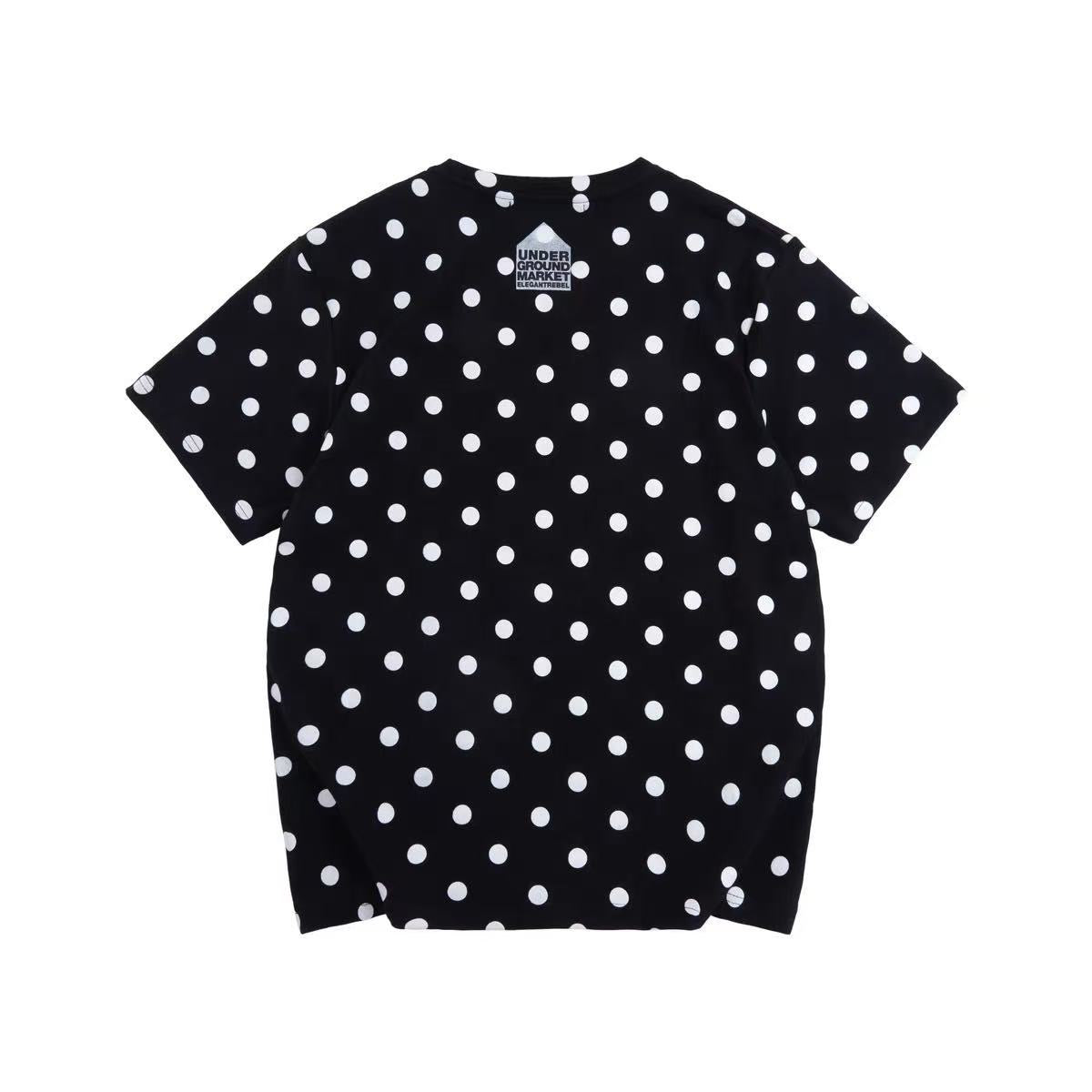 “UNDERGROUND MARKET” polka dots TEE