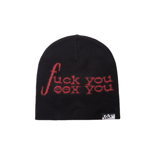 "SICKLE KAPPA" Knit Beanie (Black)