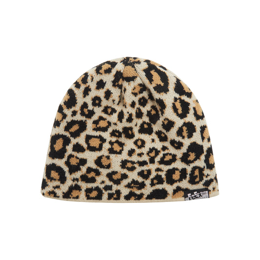 "MY LOVE IS UNDERGROUND" Beanie (Leopard)